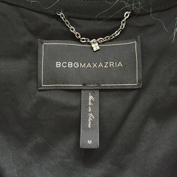 BCBGMaxAzria Black and Gray Ombre Faux Fur Vest - Picture 7 of 16
